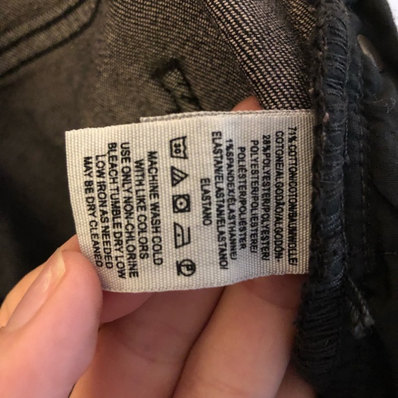 Free People | Black Ripped Knee Jean Sz 26 - Picture 6 of 10